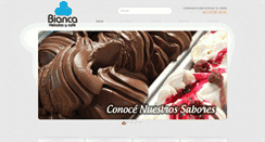 Desktop Screenshot of heladeriabianca.com.ar